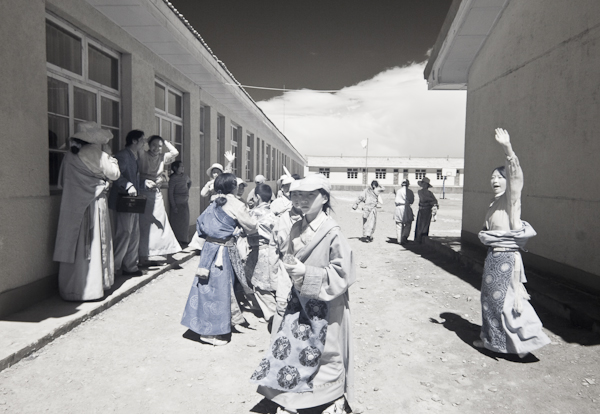 School yard in Kham