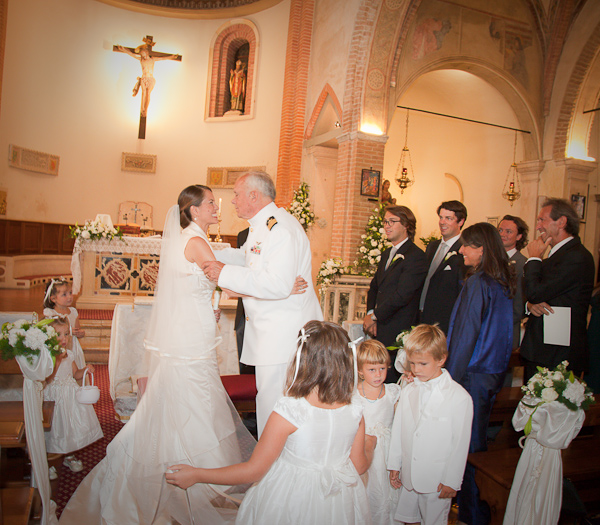  Bradley escorting Justine down the aisle